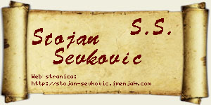 Stojan Ševković vizit kartica